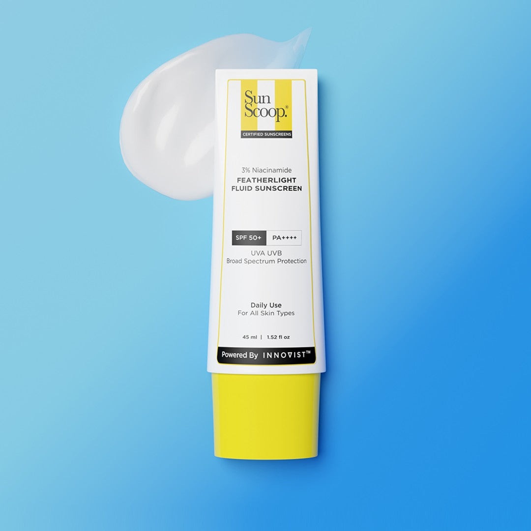 SunScoop 3% Niacinamide Featherlight Fluid Sunscreen SPF 50+ PA ++++ (45ml)