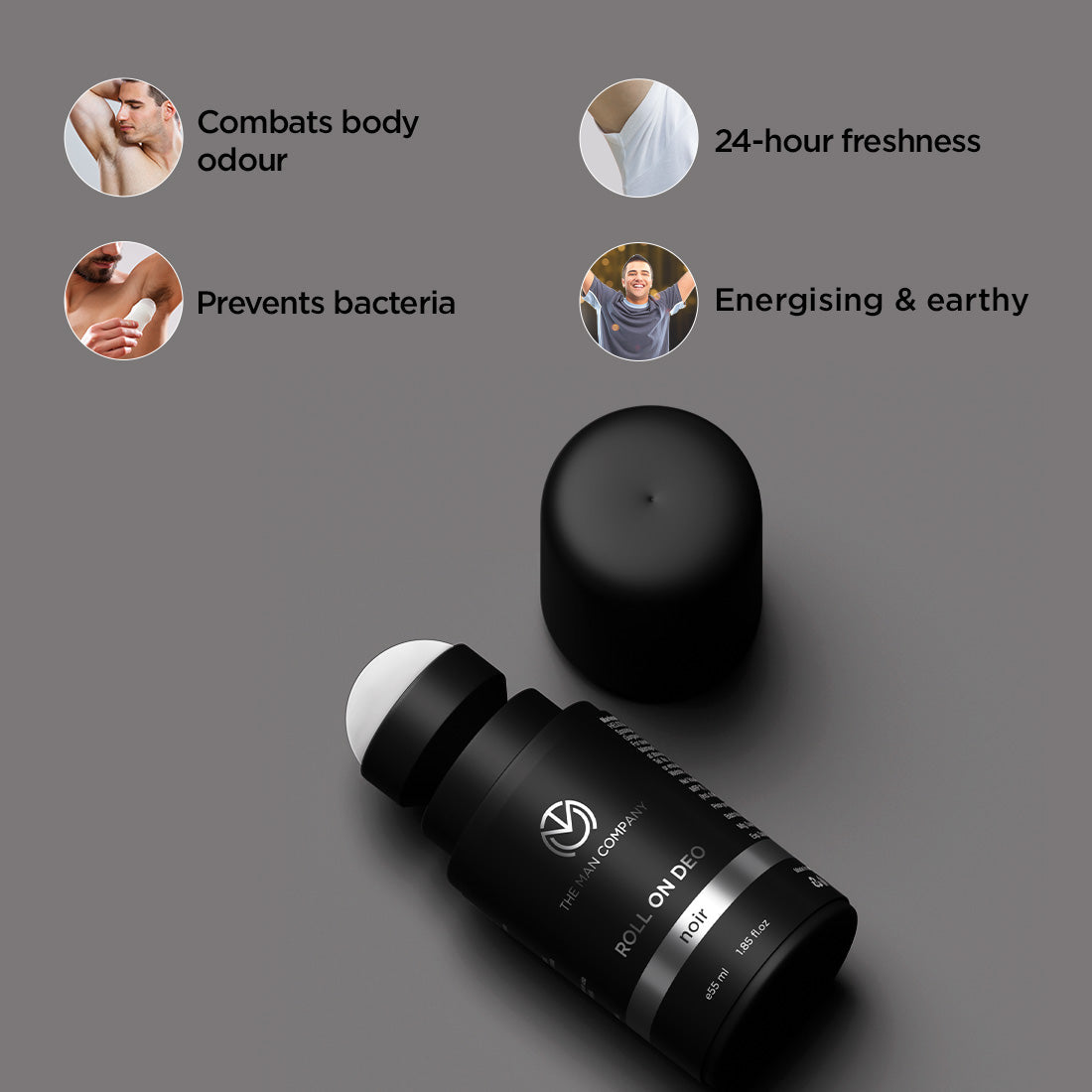 The Man Company Noir Roll On Deodorant- 55ml
