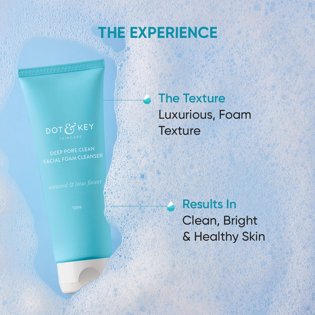 Dot & Key Deep Pore Clean Foaming Face Wash - 100ml