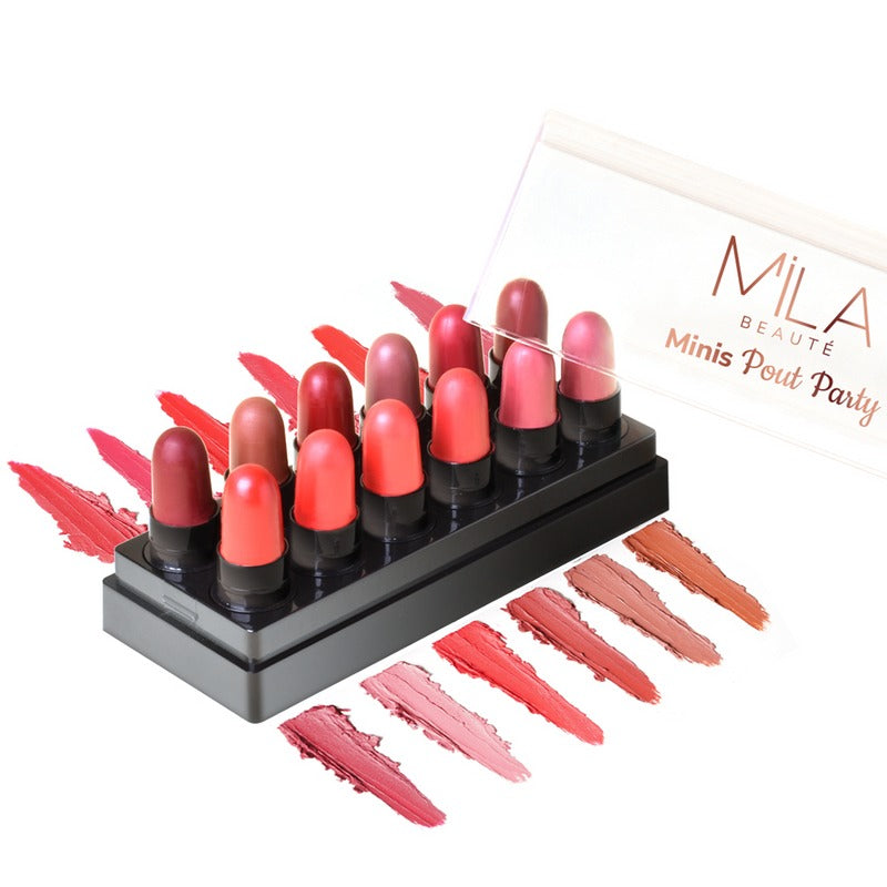 Mila Beaute Minis Pout Party Set of 12