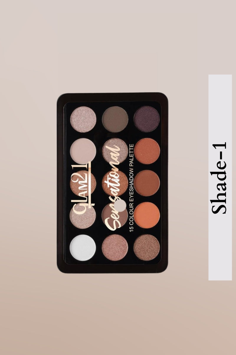 Glam21 Shade-1 Sensational 15 Colour Eyeshadow Palette