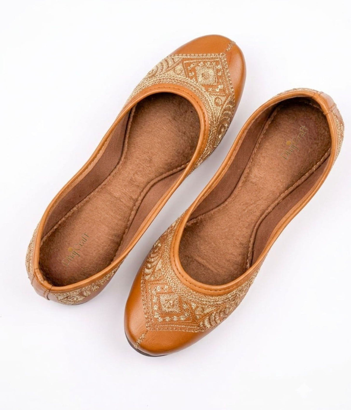 Dhajcraft Brown Office-wear Jutti - Hand wash