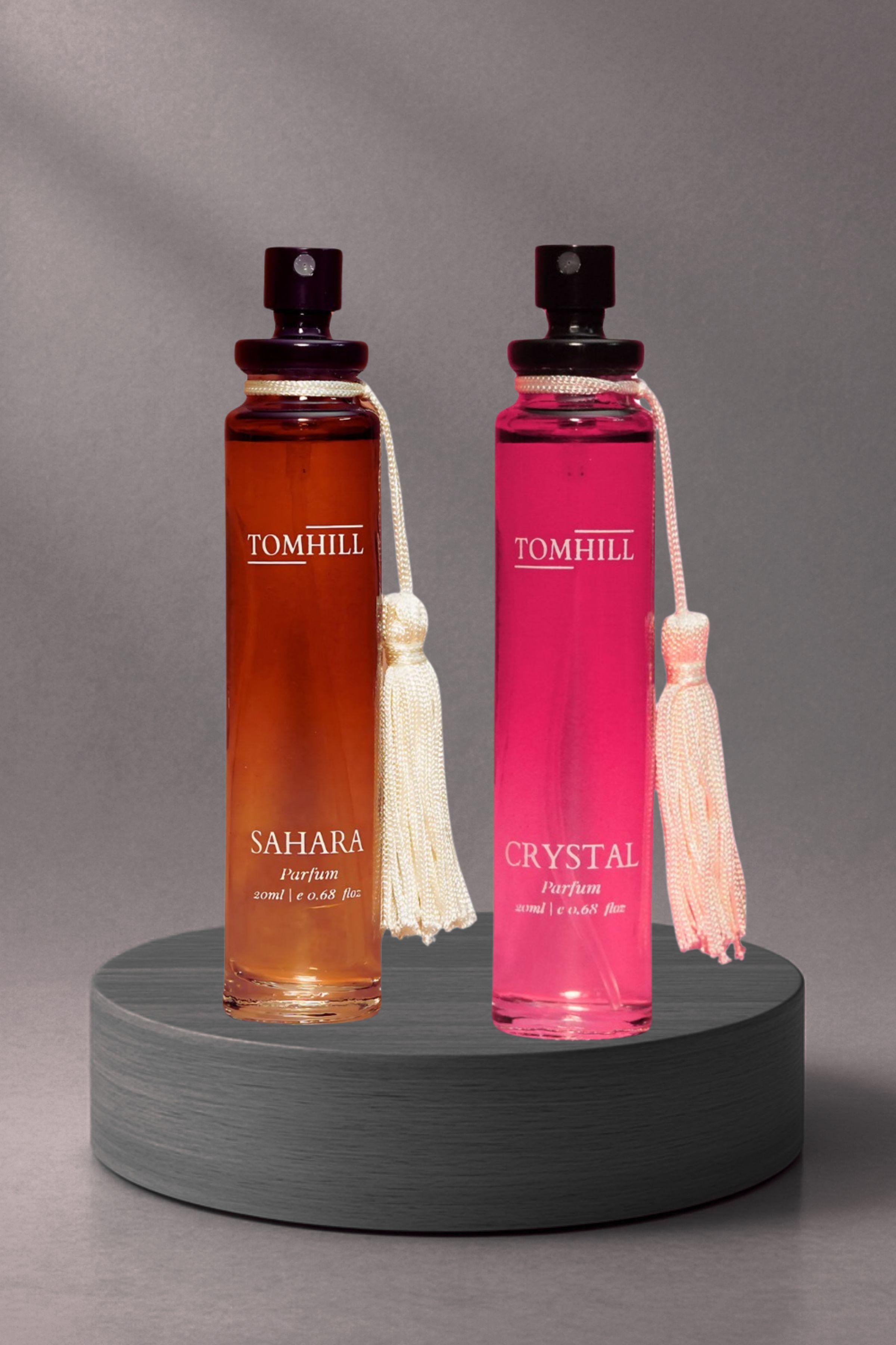 Tomhill Sahara & Crystal - Party & Fresh Perfume Combo for Men & Women - 20ml (Pack of 2)