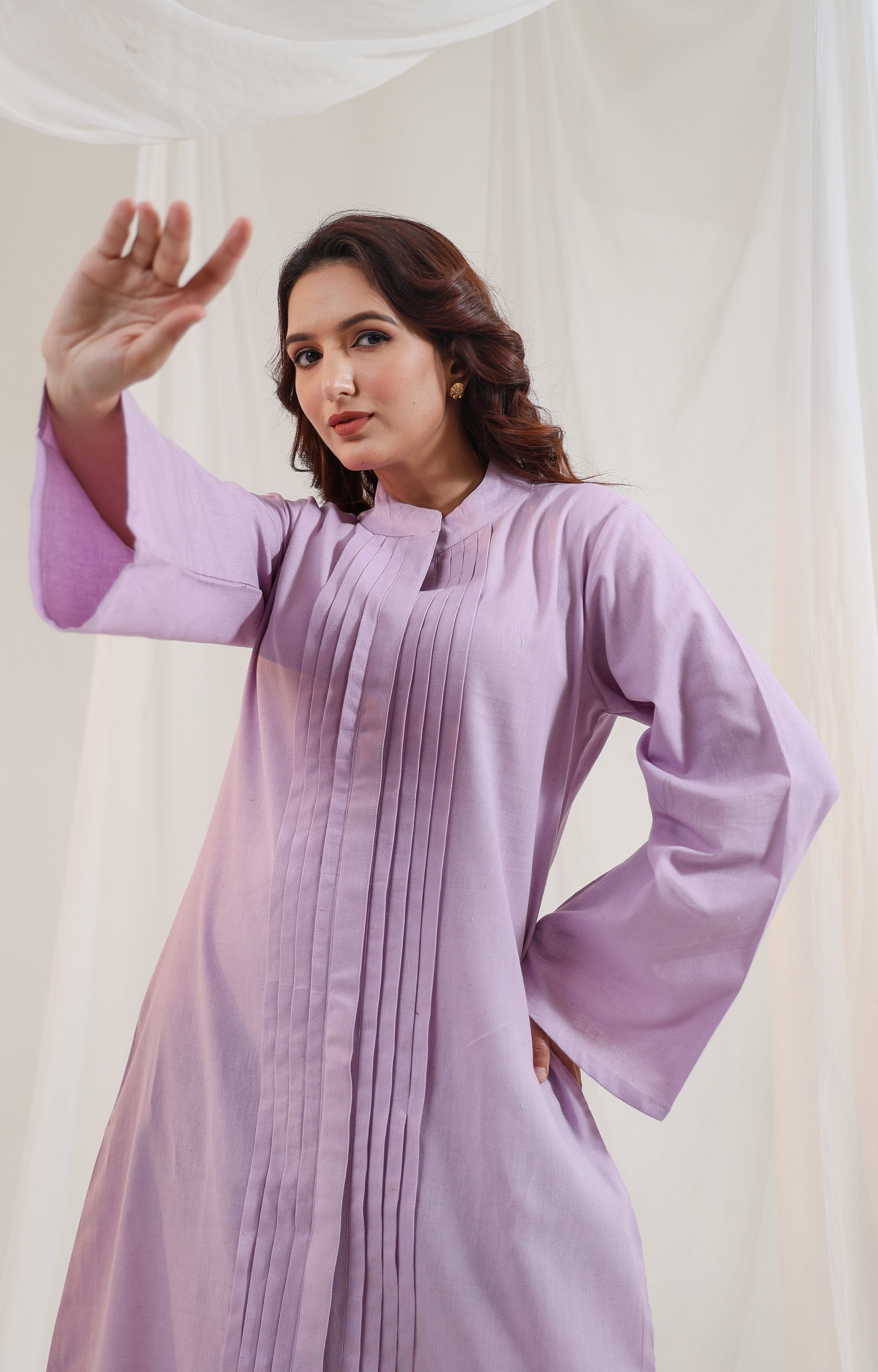 Sugnaa Pleated Long Kurta