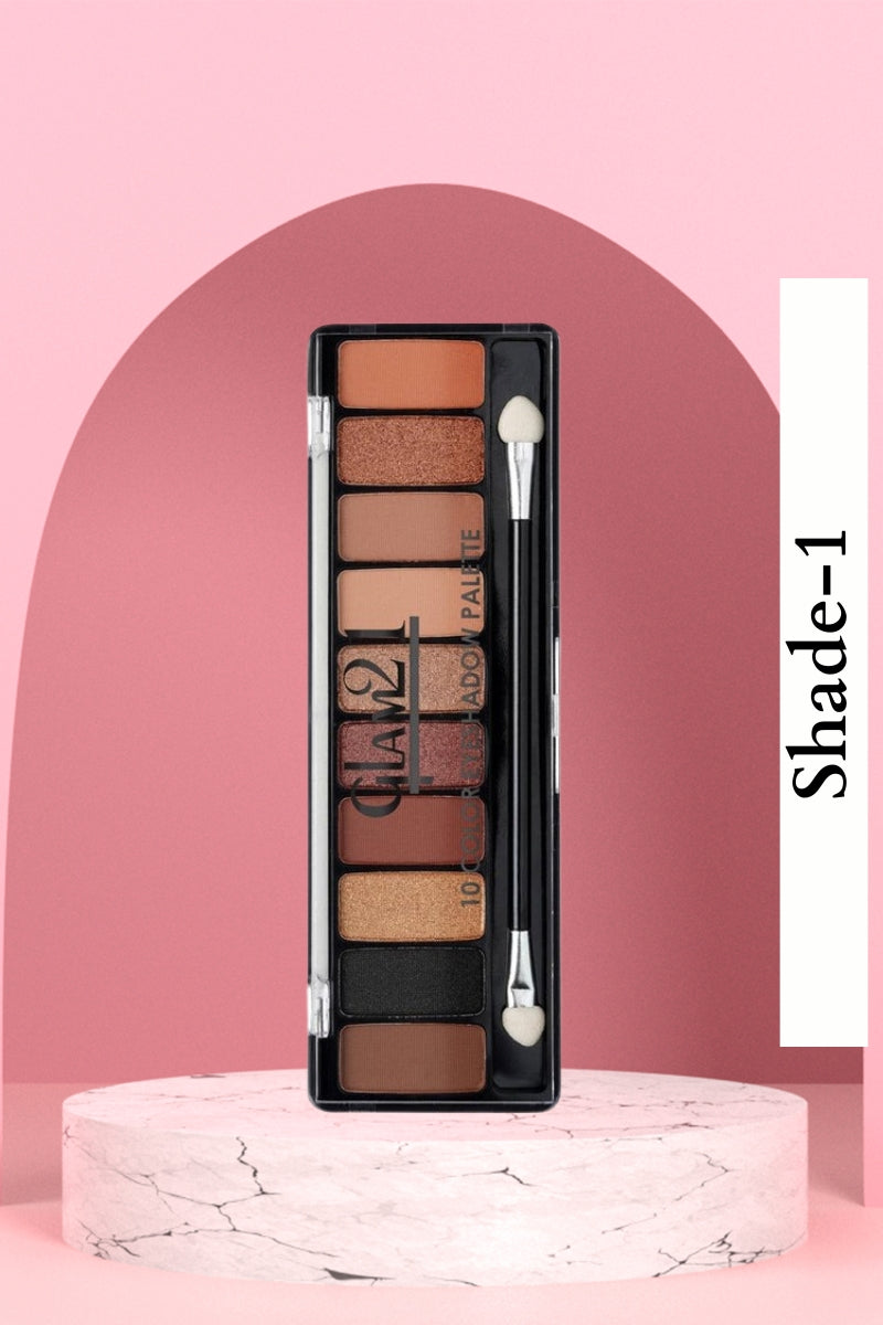 Glam21 Shade-1 10 Color Eyeshadow Palette