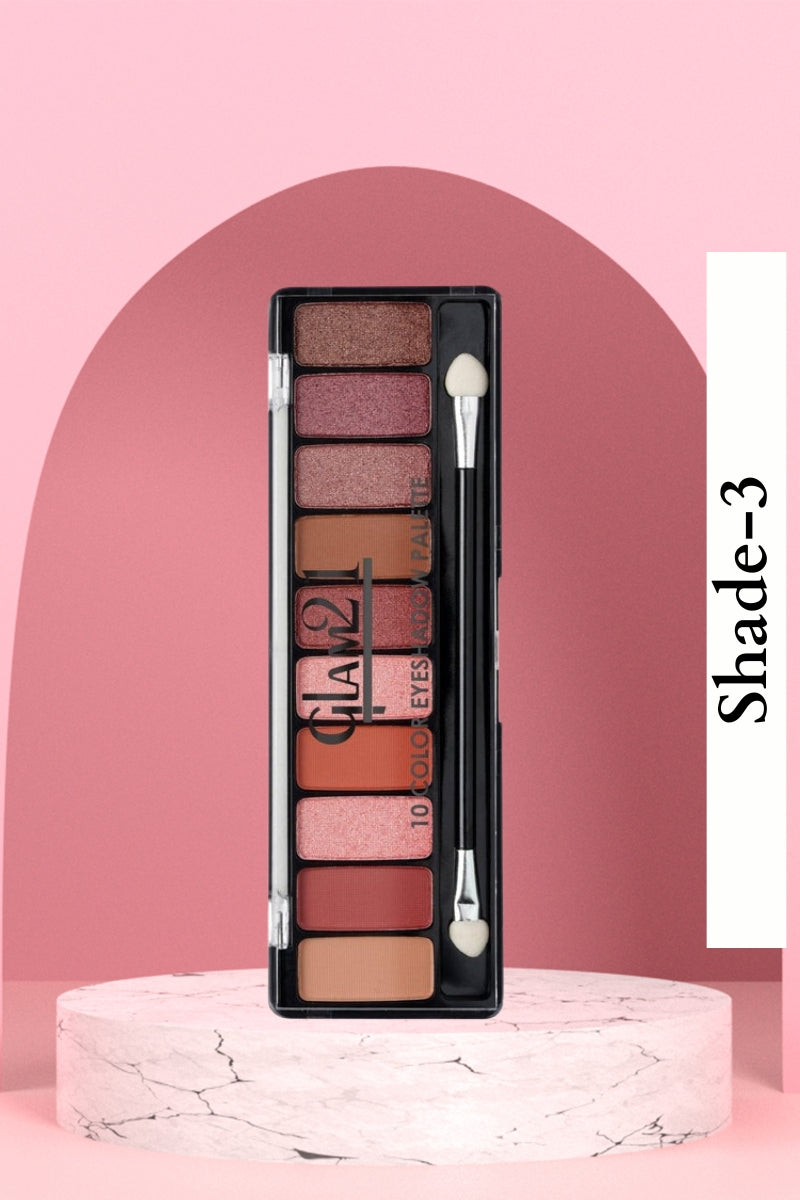 Glam21 Shade-3 10 Color Eyeshadow Palette