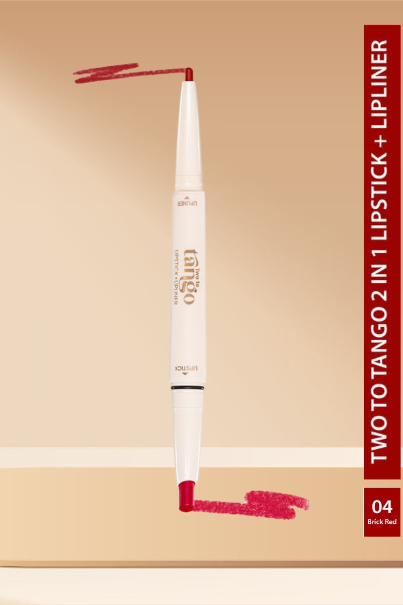 Glam21 Brick Red - Two To Tango Lip Liner & Lipstick Duo