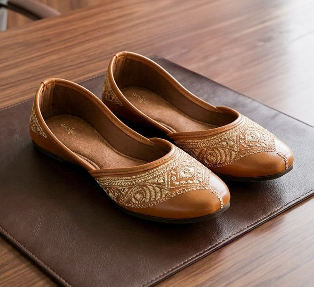 Dhajcraft Brown Office-wear Jutti - Hand wash