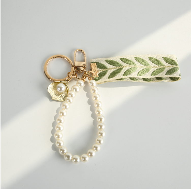 Salty Pearl Whimsy Tassel Bag Charm