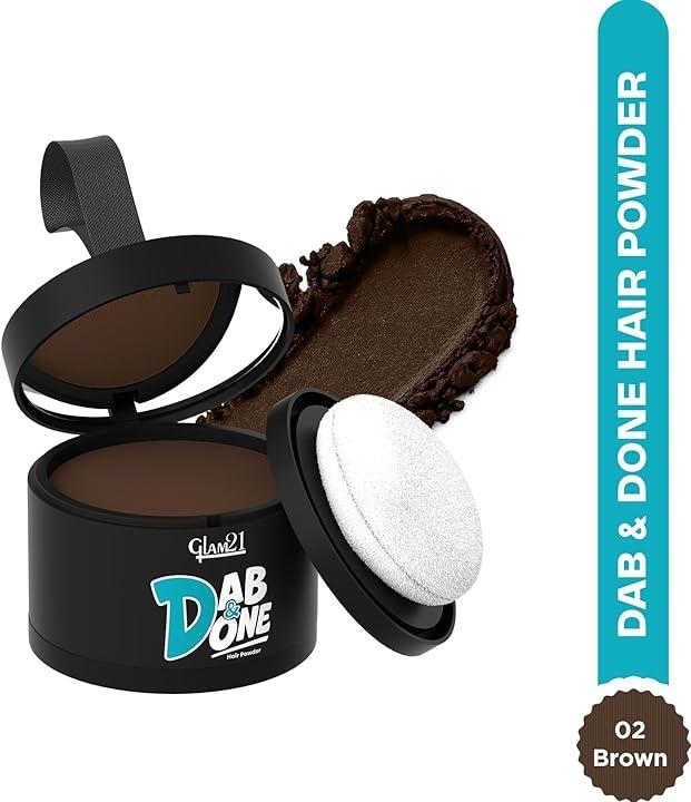 Glam21 Dab & Done Hair Powder (Dark Brown)