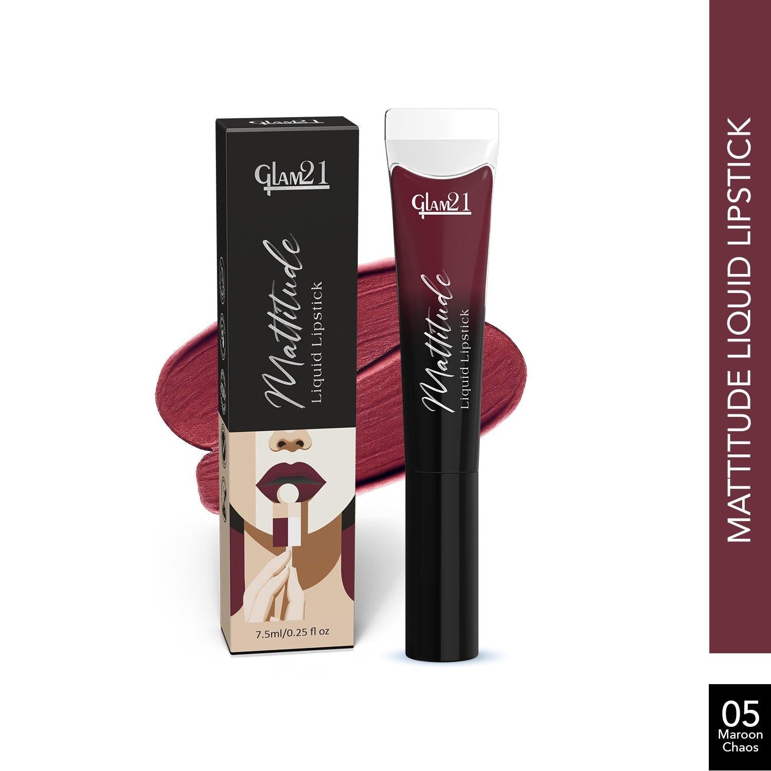 Glam21 Mattitude Lipstick - Maroon Chaos