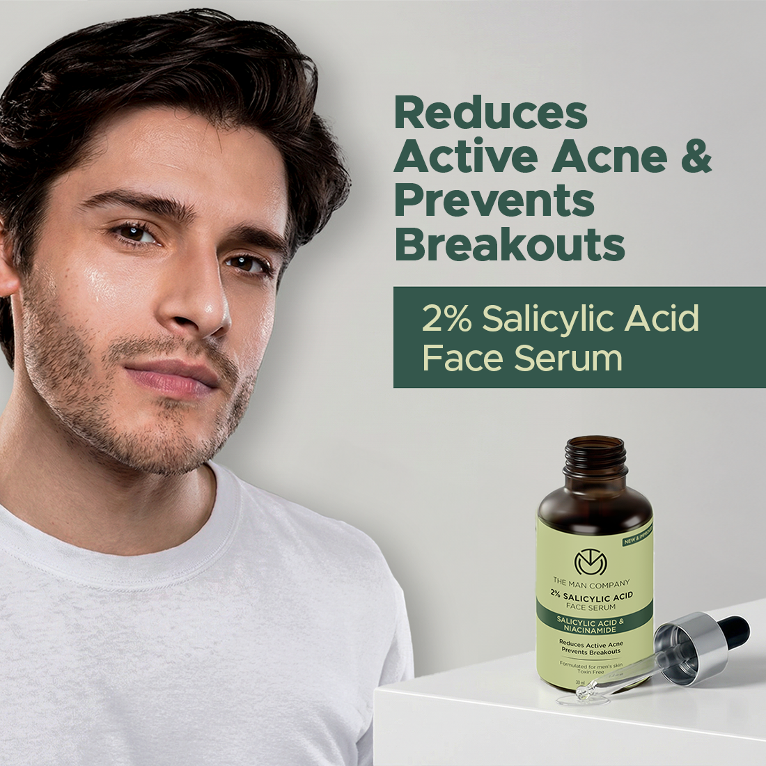 The Man Company 2% Salicylic Acid Anti-Acne Face Serum