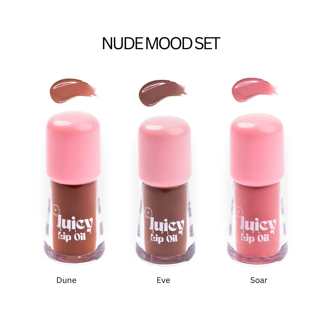Gush Beauty Nude Mood Set - Juicy Lip Oil
