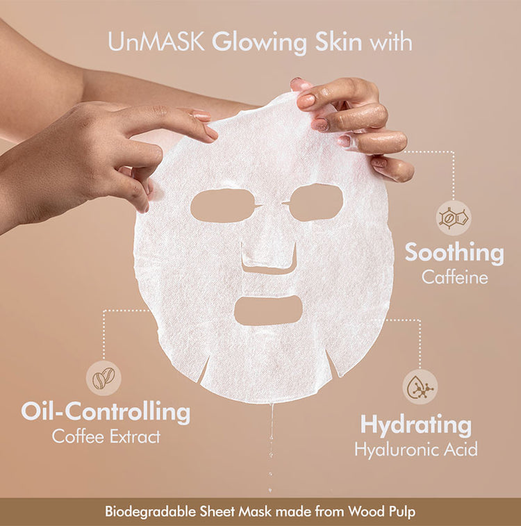 mCaffeine Vitamin C & Coffee Sheet Mask - 20g