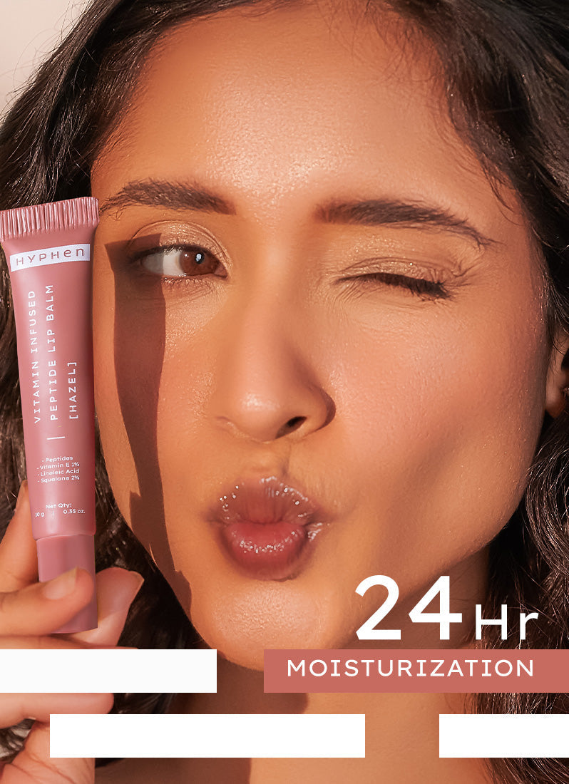 Vitamin Infused Peptide Lip Balm - Hazel (Peachy Nude)