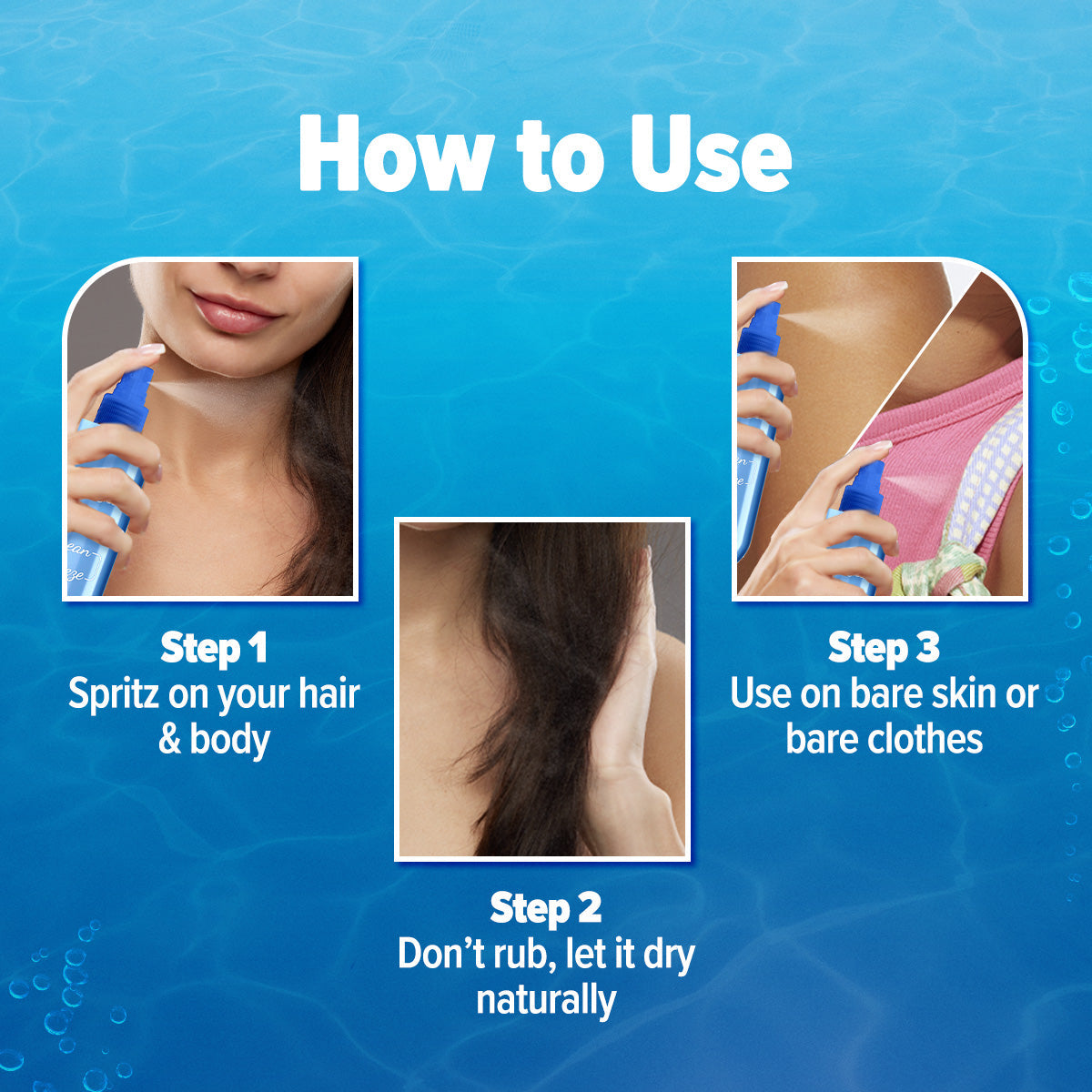 Aqualogica Refresh+ Perfume Body Mist - Ocean Breeze