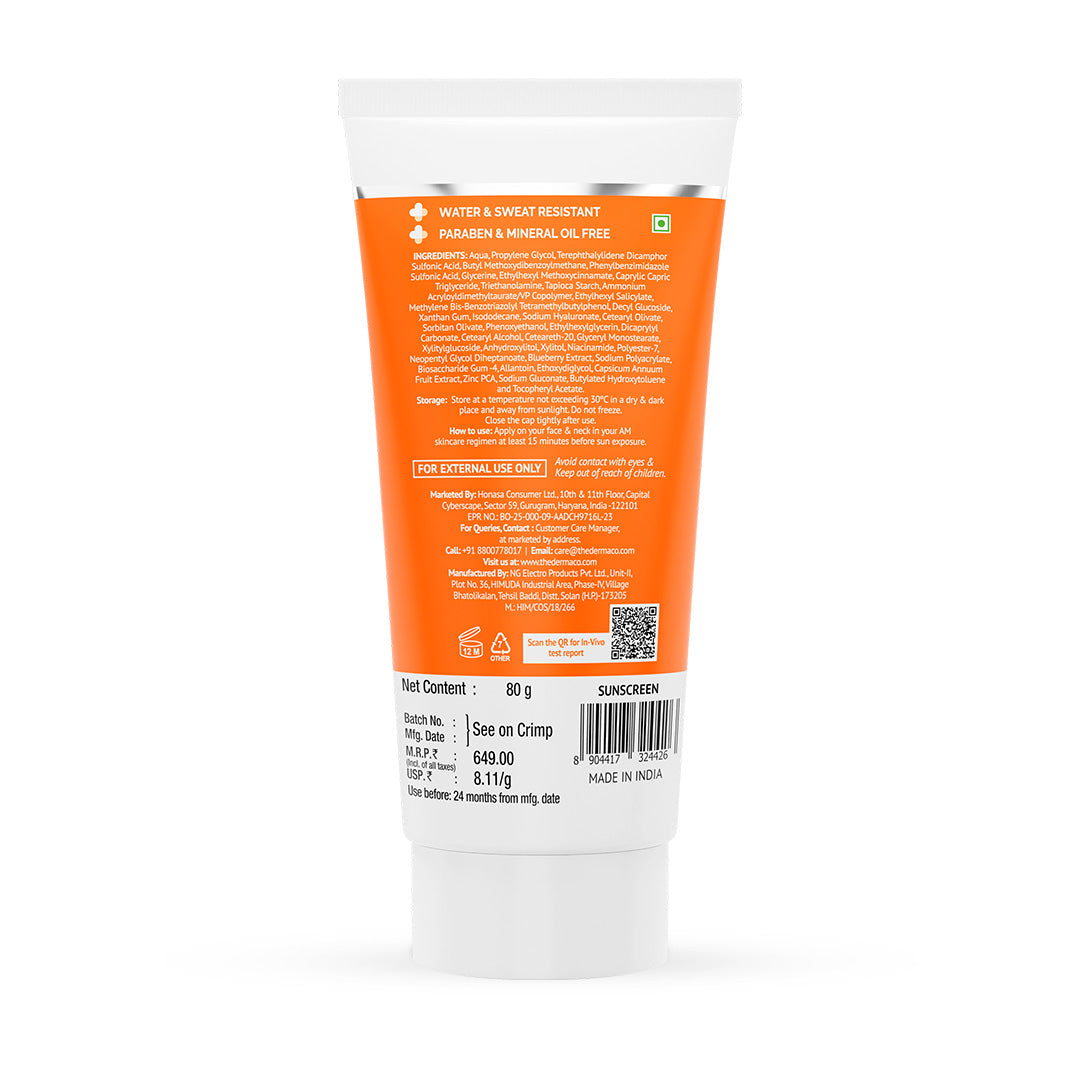 Derma Co 1% Hyaluronic Sunscreen Oil-Free Matte Gel In Vivo Tested