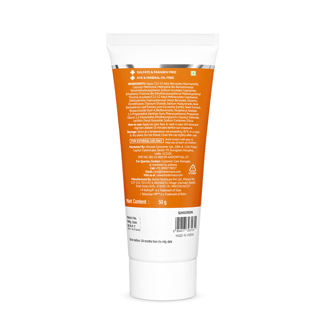 Derma Co Pore Minimizing Sunscreen Gel SPF 50 PA+++