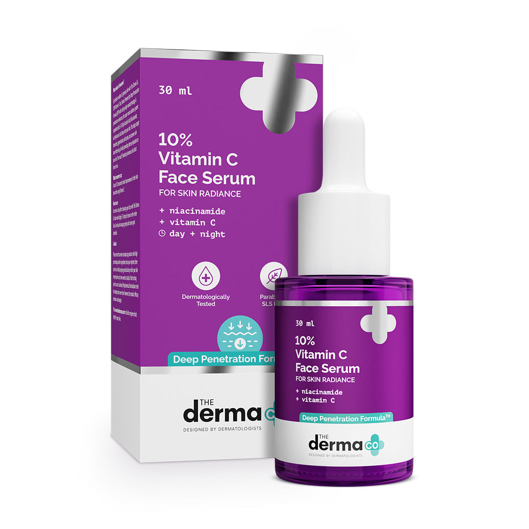 Derma Co 10% Vitamin C Face Serum with 5% Niacinamide & Hyaluronic Acid