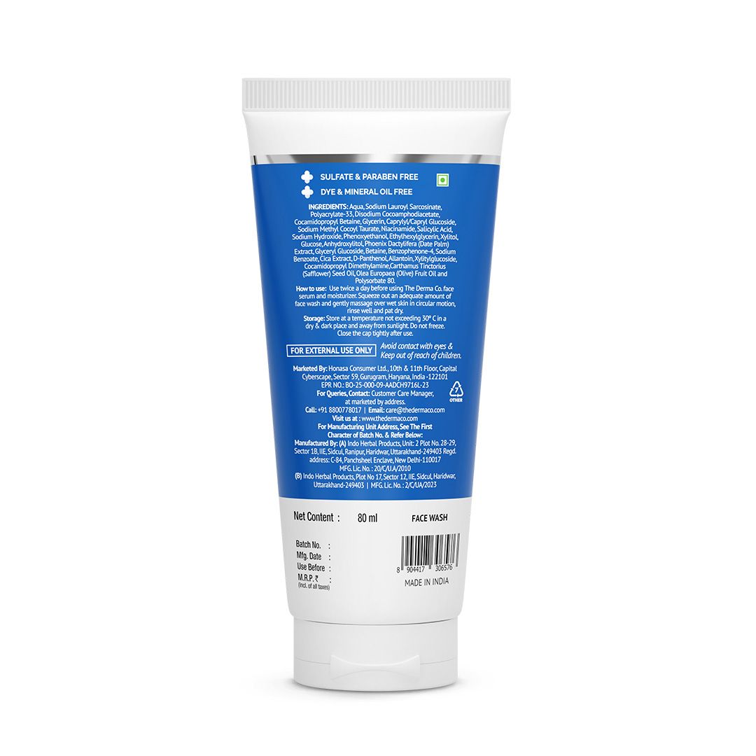 Derma Co 2% Sali-Cinamide Anti-Acne Face Wash