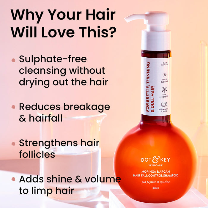 Dot & Key Moringa & Argan Oil Hair Fall Control Shampoo - 200ml