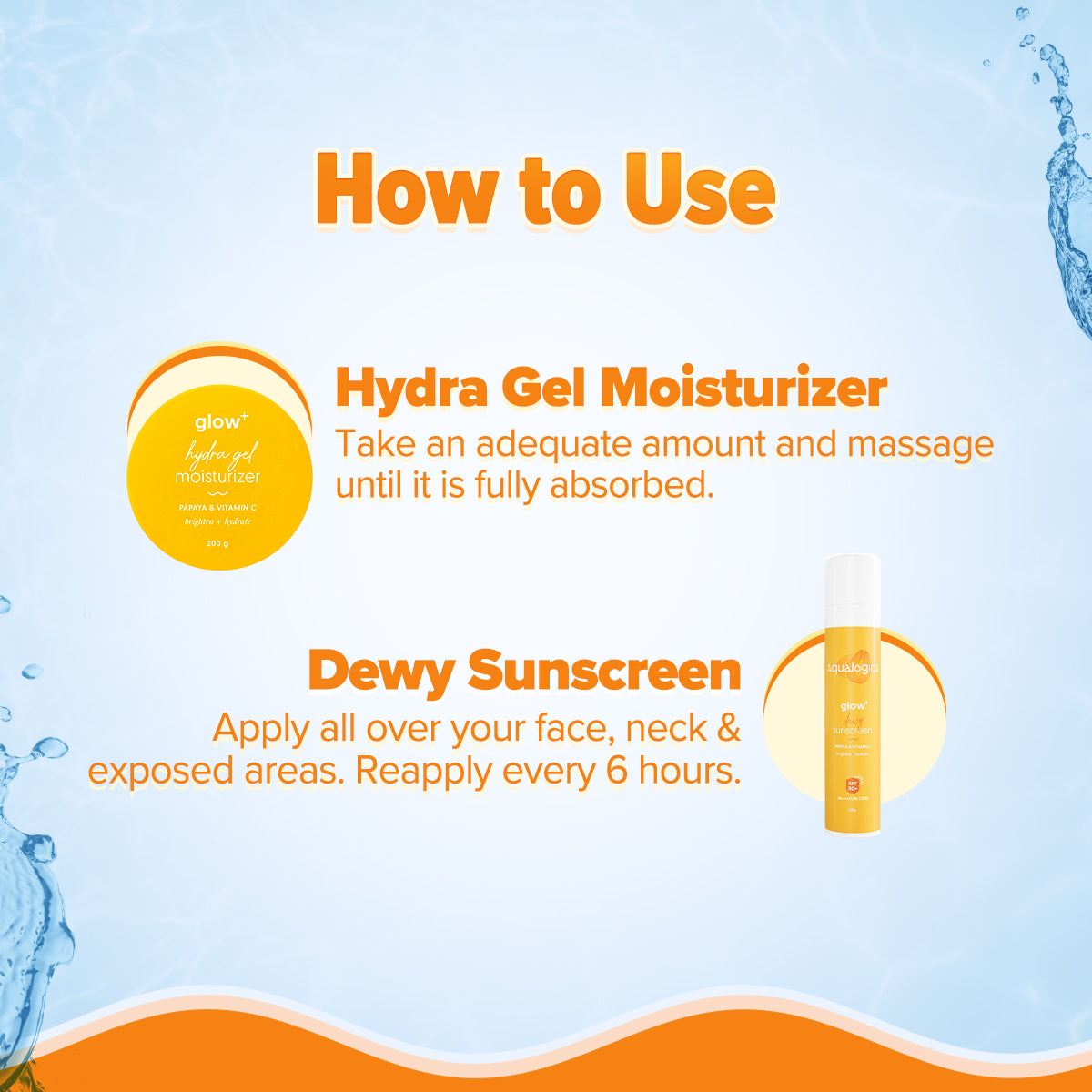 Aqualogica Glow+ Sun Shield & Hydration Combo