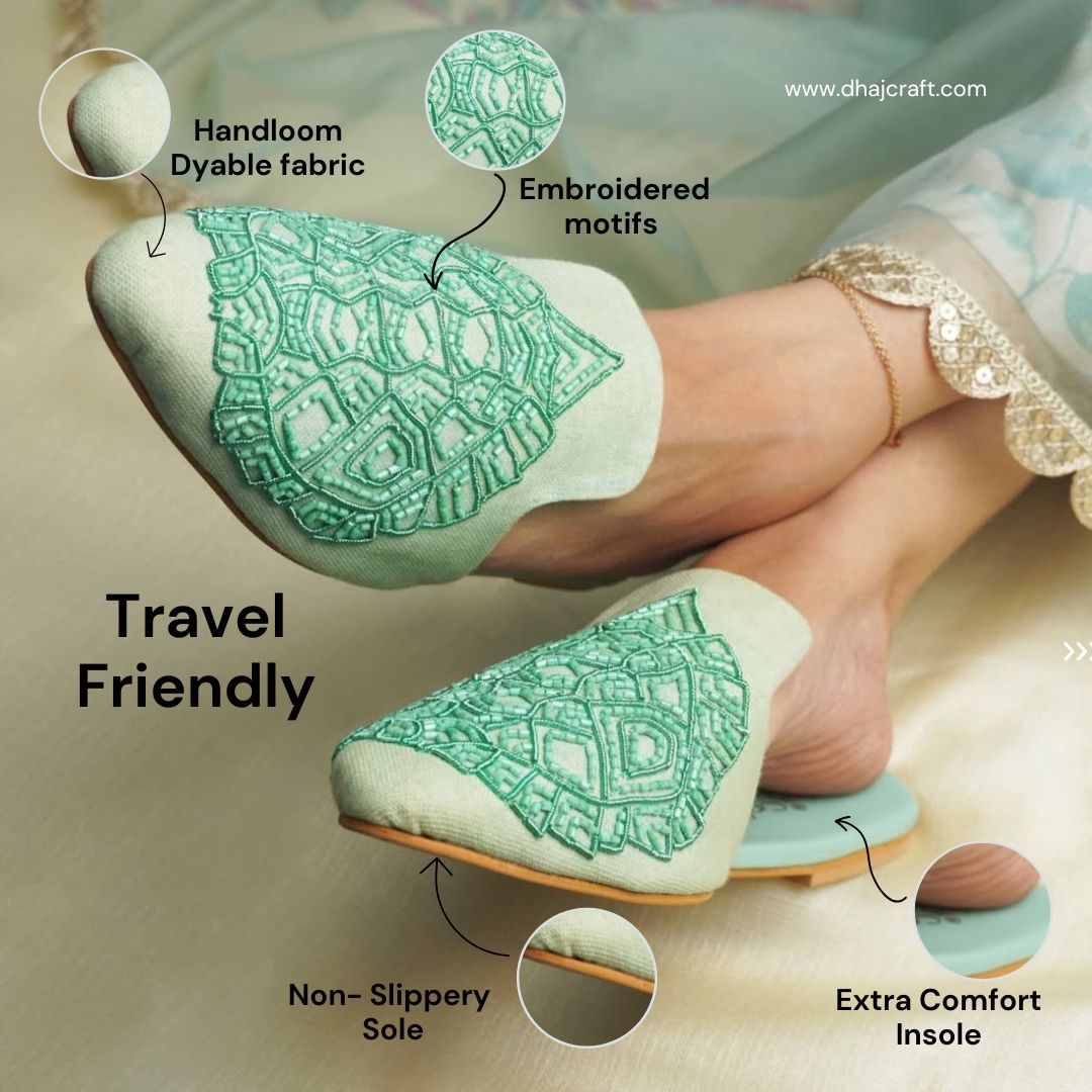 Dhajcraft Shell Chic Mules