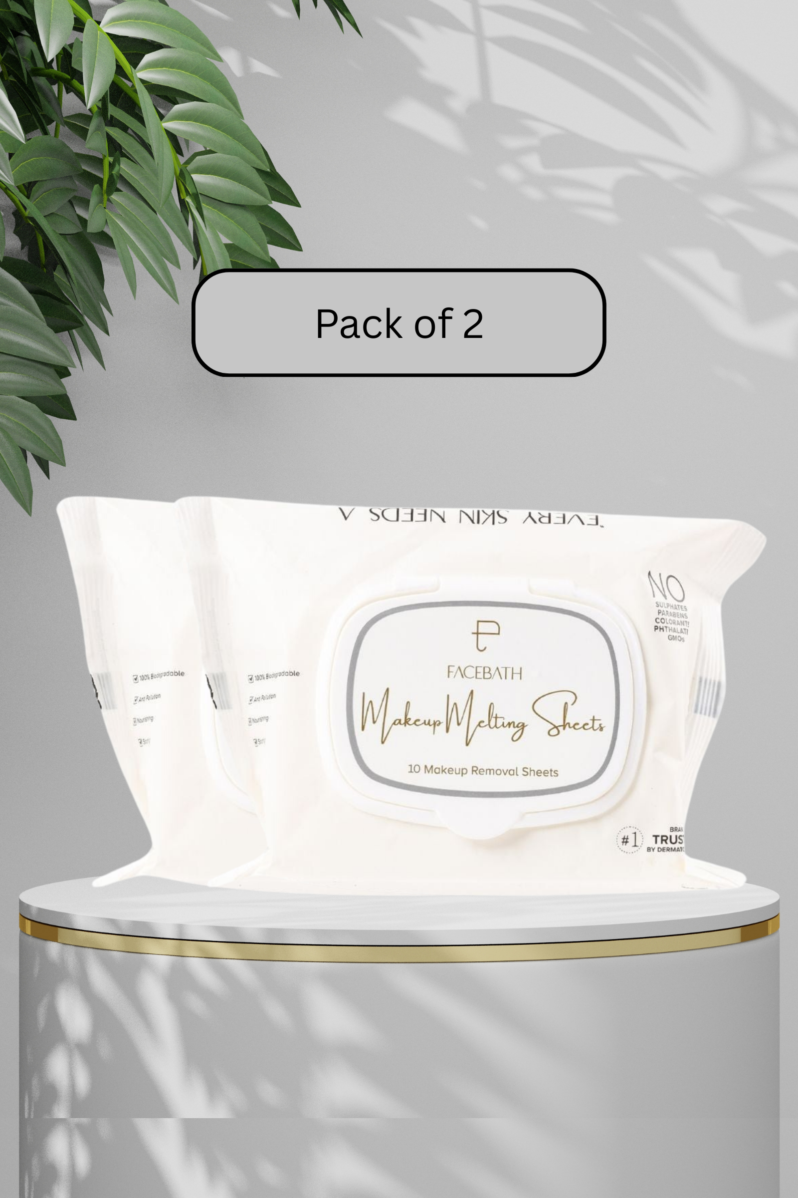 Personal Touch Makeup Melting Skin Care Wipes (10 Sheets) - Pack of 2