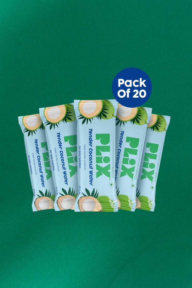 Plix Tender Coconut Water Premix Powder (Pack of 20 Sachets)