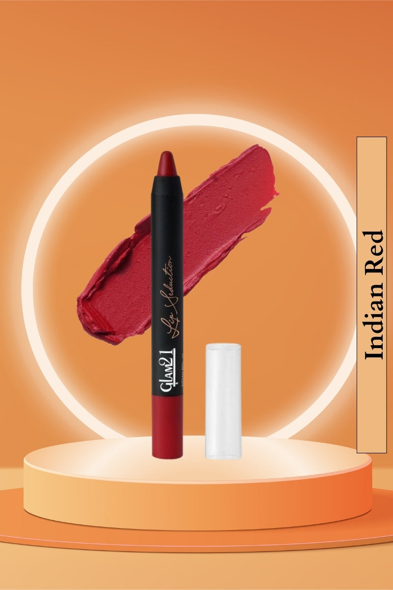 Glam21 Indian Red Lip Seduction Non-Transfer Crayon Lipstick