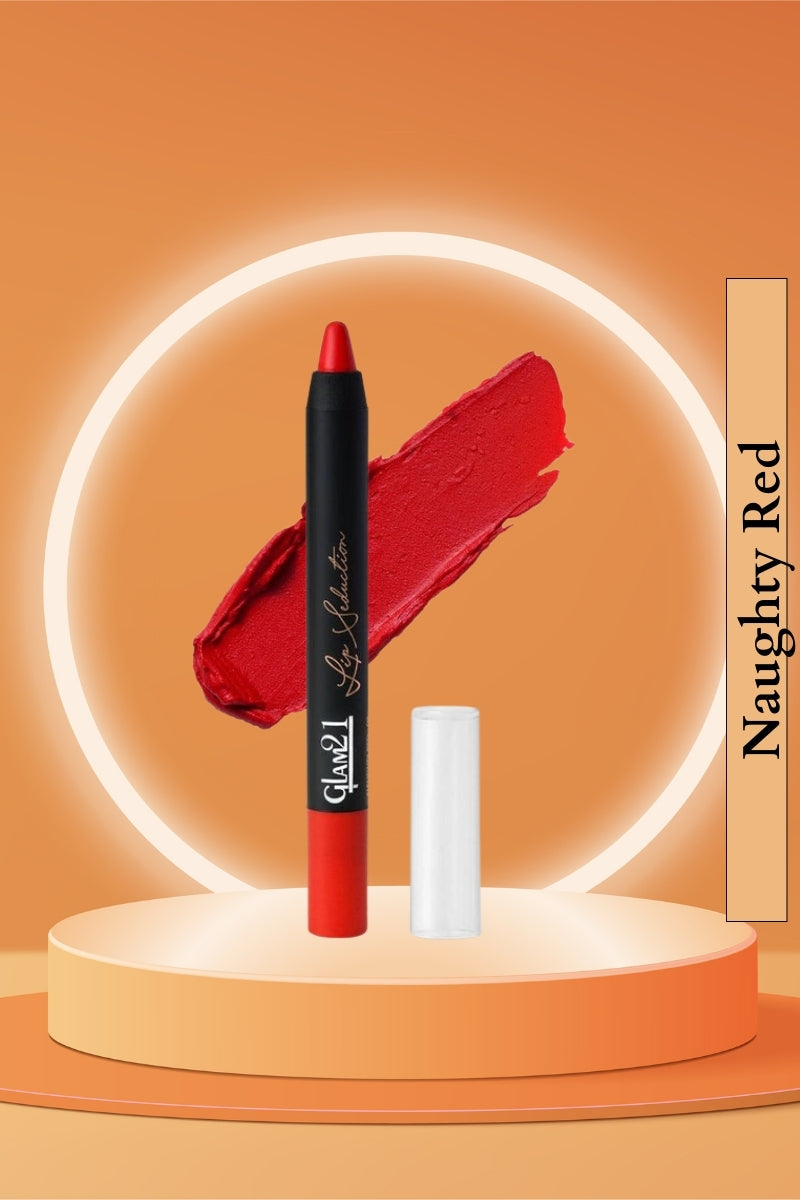 Glam21 Naughty Red Lip Seduction Non-Transfer Crayon Lipstick