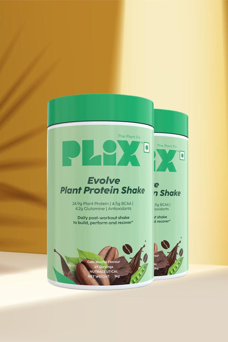 Plix Evolve Performance Plant Protein Powder (Cafe Mocha, 2Kg)