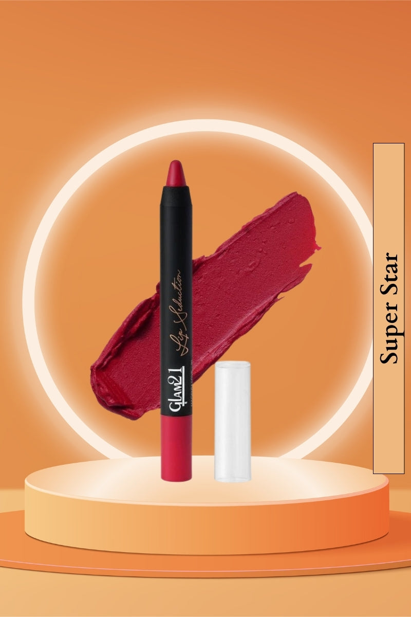 Glam21 Magenta Love Lip Seduction Non-Transfer Crayon Lipstick