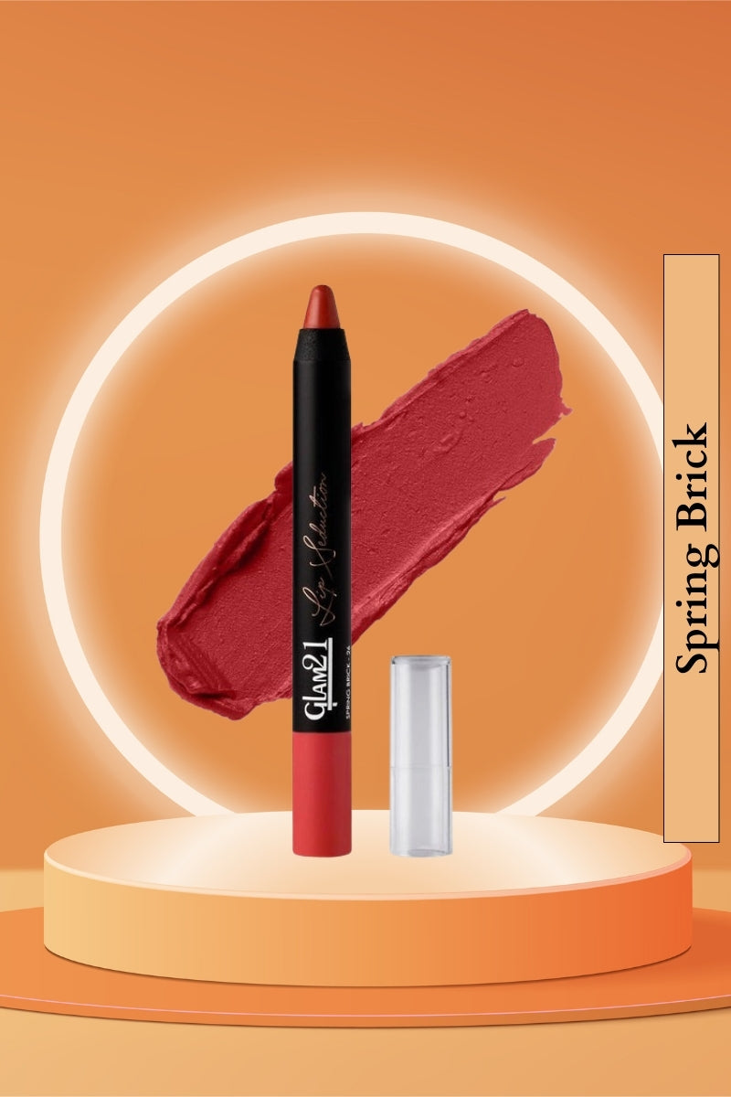 Glam21 Spring Brick Lip Seduction Non-Transfer Crayon Lipstick