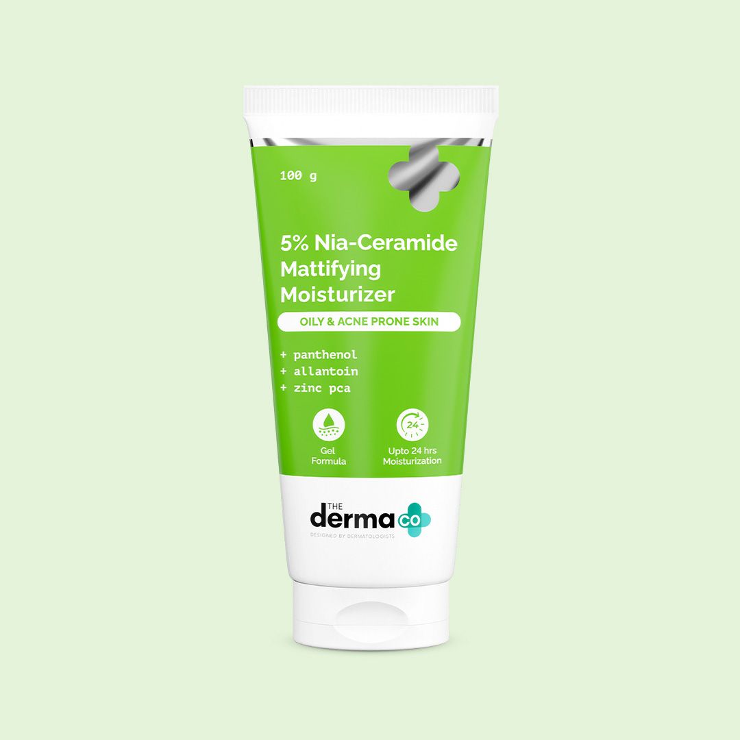 Derma Co 5% Nia-Ceramide Mattifying Moisturizer with 5% Niacinamide & 2% Ceramide - 100g