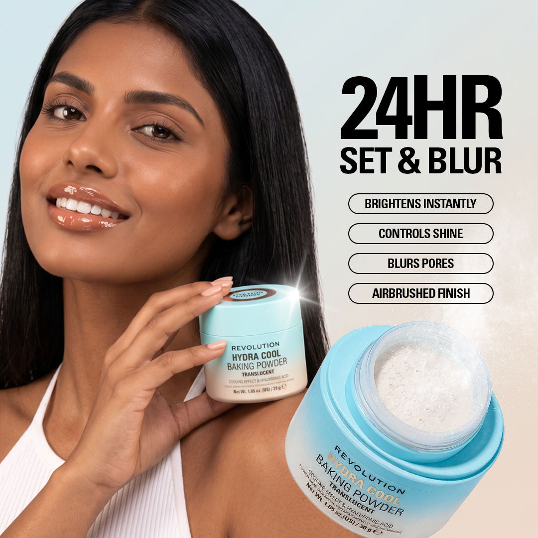 Makeup Revolution Hydra Cool Cooling Loose Baking Powder - Translucent