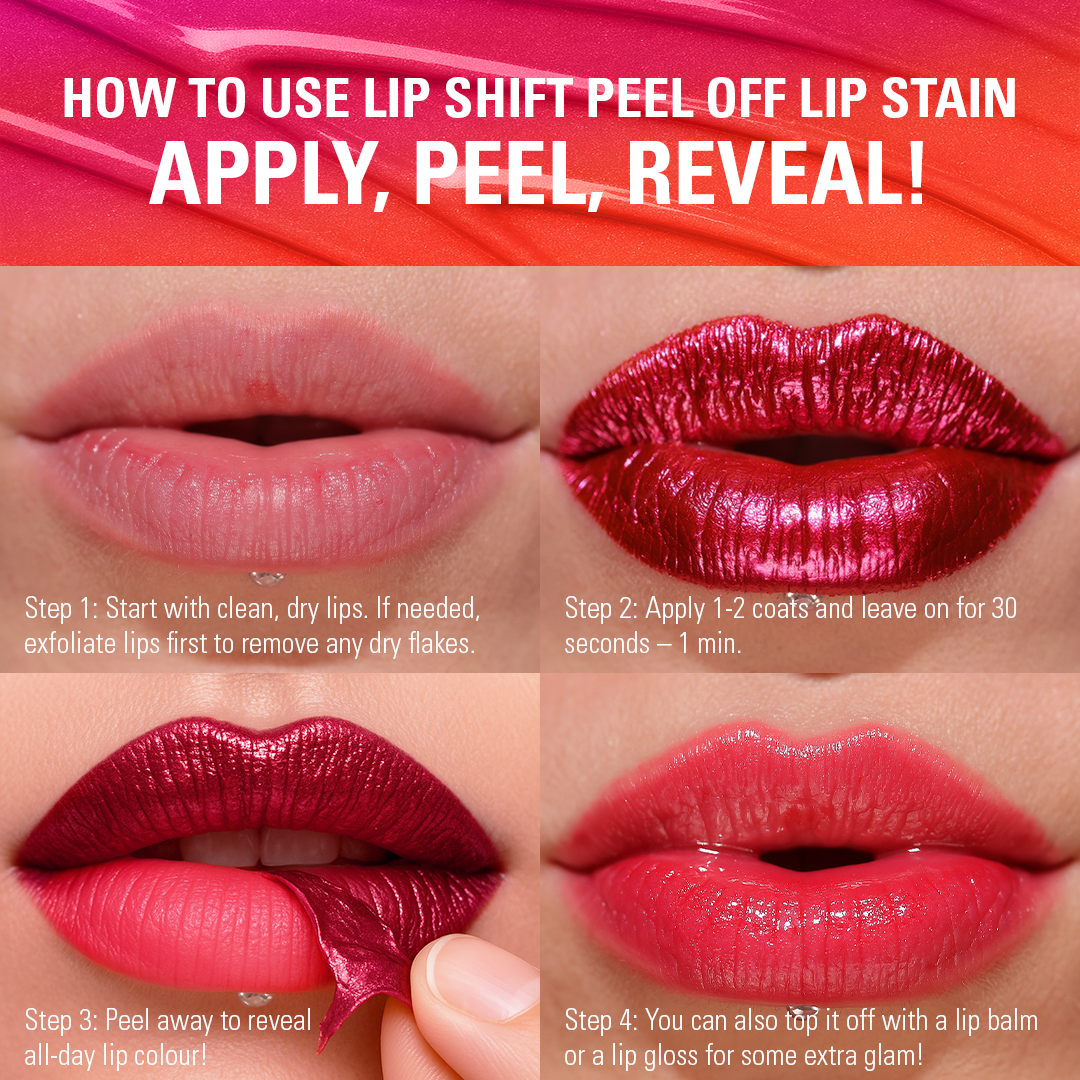 Makeup Revolution Sunset Lip Shift Peel Off Lip Stain