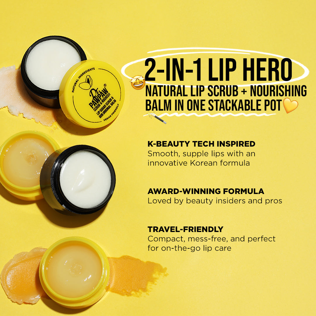 Dr. Paw Paw Lip Scrub & Nourish Balm Duo