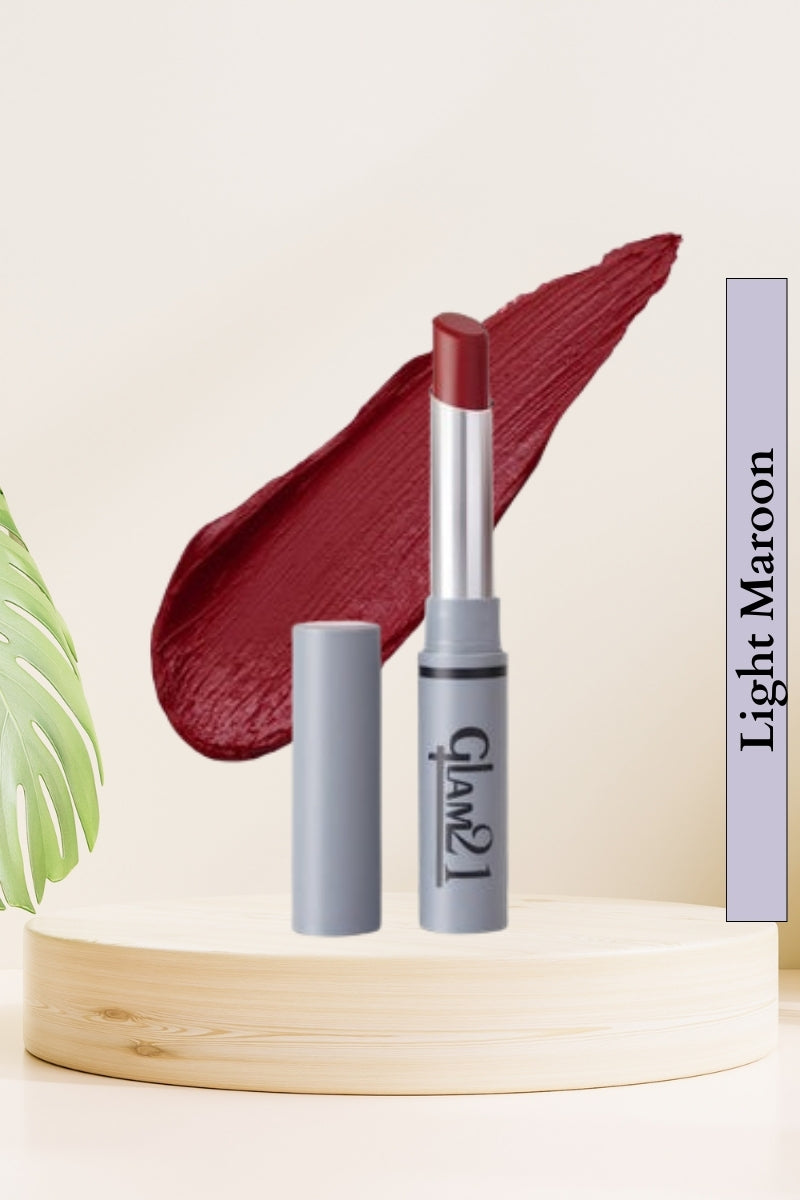 Glam21 Light Maroon Non Transfer Lipstick