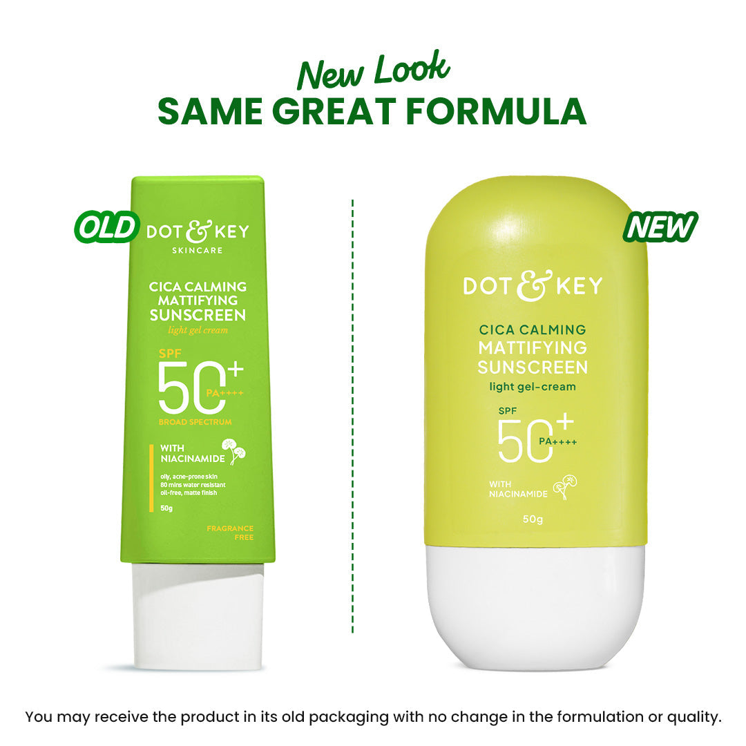 Dot & Key SPF 50+ Cica & Niacinamide Sunscreen - Pack of 2 - 160g