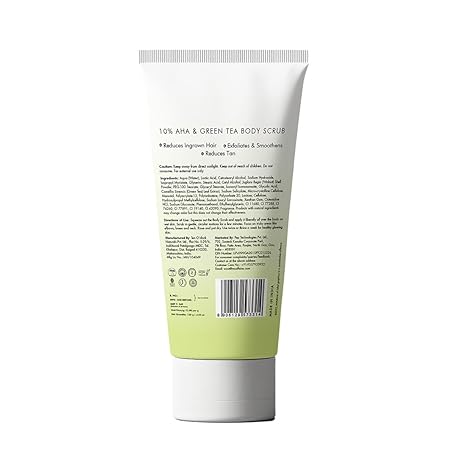 mCaffeine 10% AHA Green Tea Scrub - 100Gm