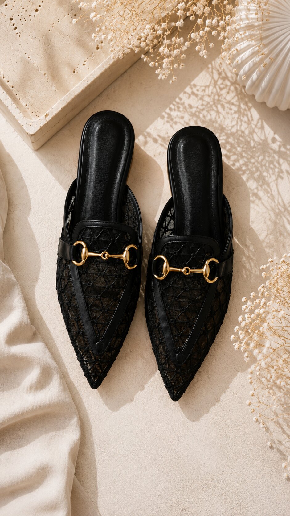 Sandal Stories Luxe Pointed Mules - 1 Inch Heel
