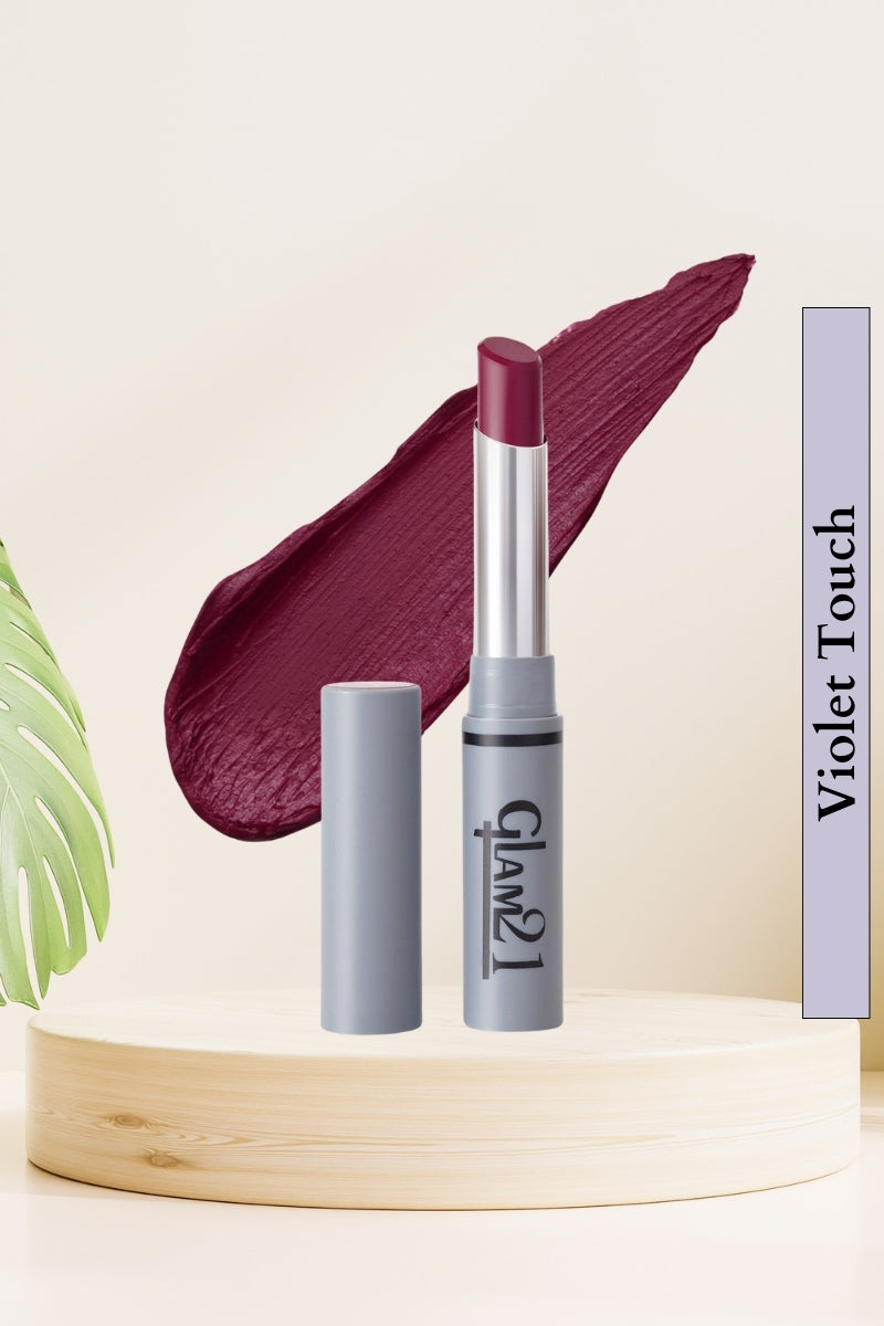 Glam21 Violet Touch Non Transfer Lipstick