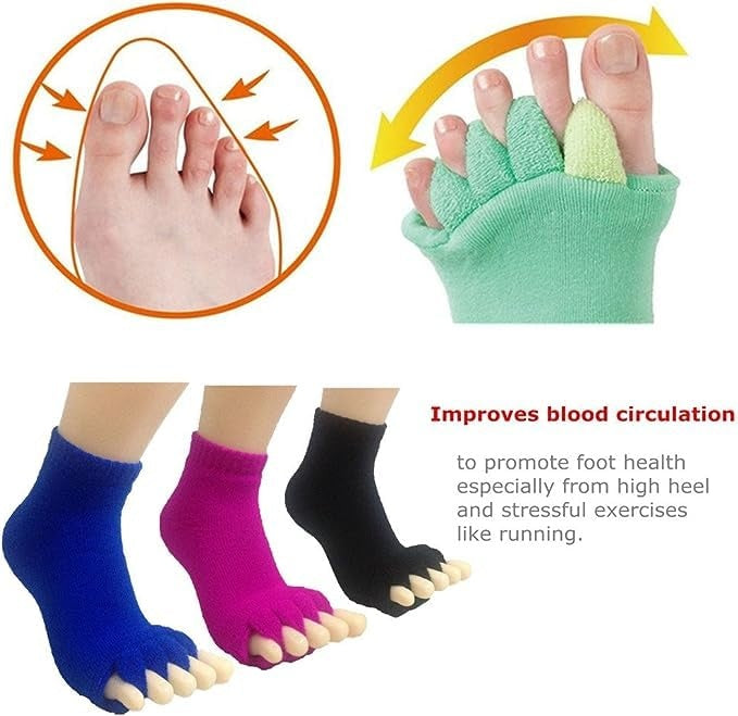 Aegon Toe Separator Socks - Black