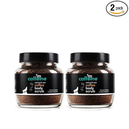 mCaffeine Naked & Raw Coffee Body Scrub - Set of 2
