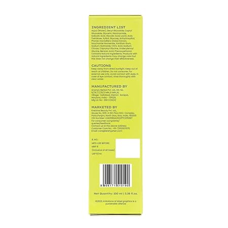 Hyphen Oil Control 2% AHA + BHA, Salicylic Acid Face Wash for Oily Skin & Acne| Daily Exfoliating Cleanser with 2% Niacinamide | Deep Cleanses & Removes Dirt | For Men & Women - 100 ml