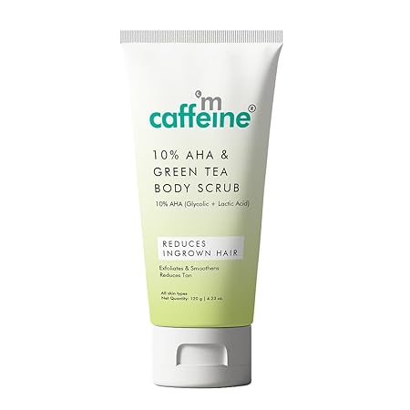 mCaffeine 10% AHA Green Tea Scrub - 100Gm