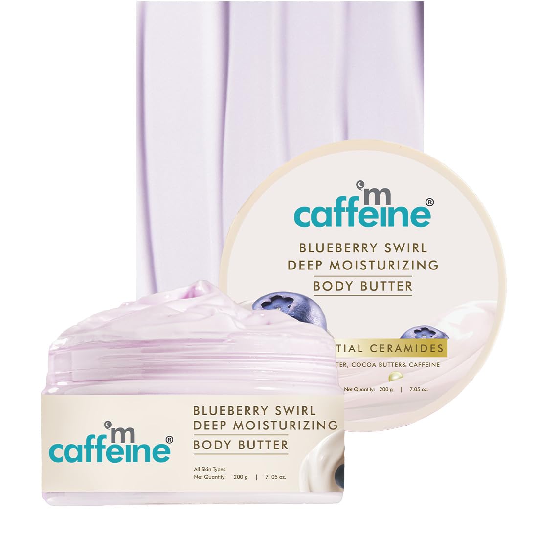 mCaffeine Blueberry Swirl Body Butter - 200g