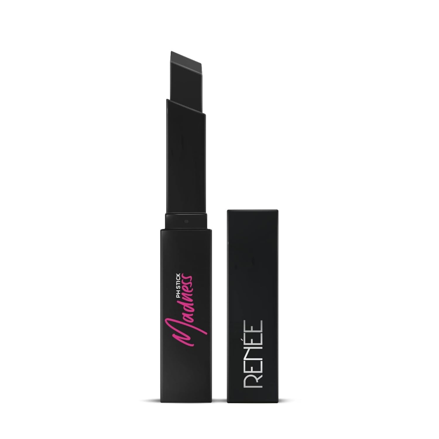 RENEE Madness Ph Lipstick 3gm - Black Lipstick With Glossy Pink Payoff - Long Lasting Nourishment, Enriched With Vitamin E & Jojoba Oil - Vegan & Paraben Free