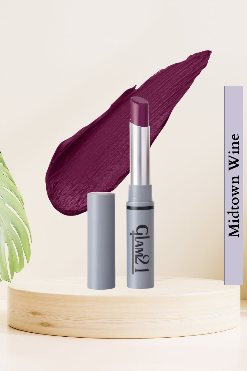 Glam21 Midtown Wine Non Transfer Lipstick